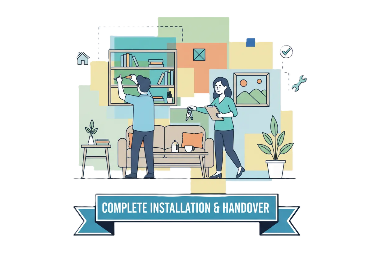 Complete installation and project handover by GKD Space Concepts