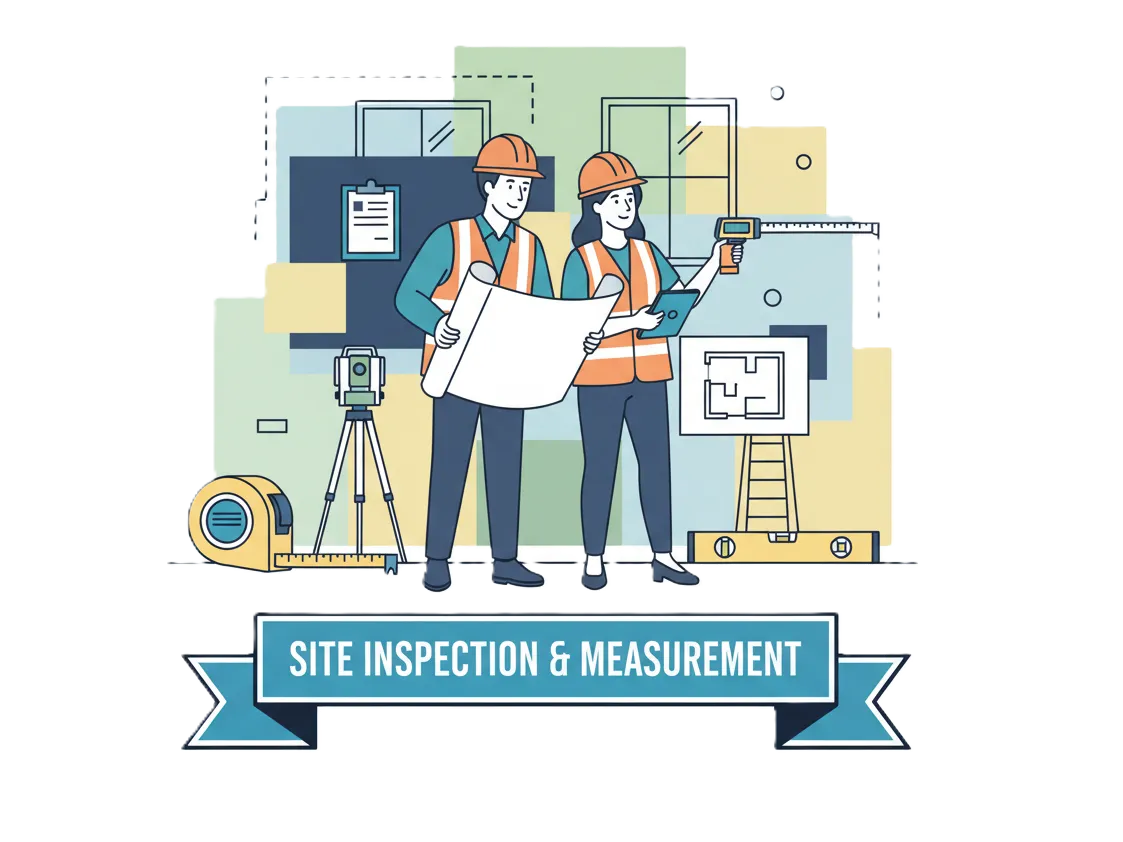 Site inspection and measurement by GKD Space Concepts