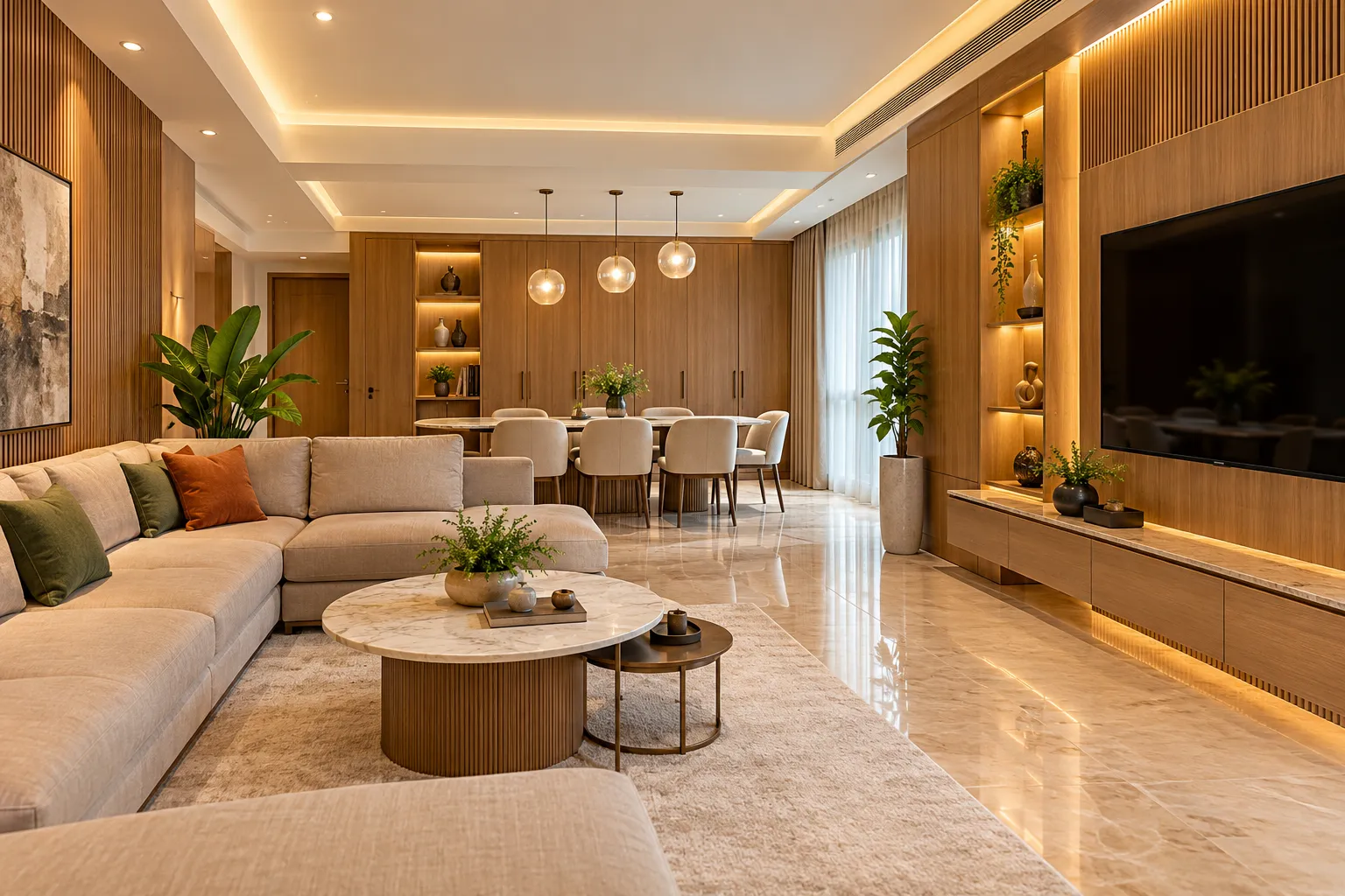 Aarambh curated luxury living room by GKD
